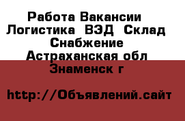 Работа Вакансии - Логистика, ВЭД, Склад, Снабжение. Астраханская обл.,Знаменск г.